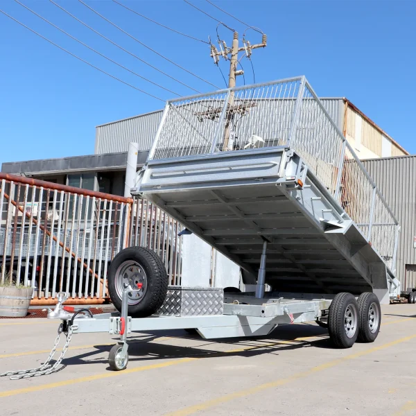 12×6 Galvanised Hydraulic Tipper Cage Trailer, Clearance