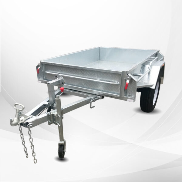 7×4 Heavy Duty Galvanised Manual Tipper Trailer