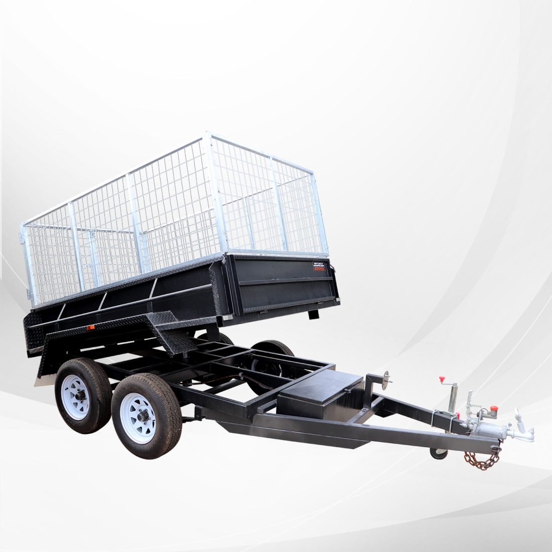 8×5 Heavy Duty Hydraulic Tipper, 3ft Cage, 3500 kg GVM